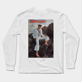 DRUM Pictorial  - Vintage Physique Muscle Male Model Magazine Cover Long Sleeve T-Shirt